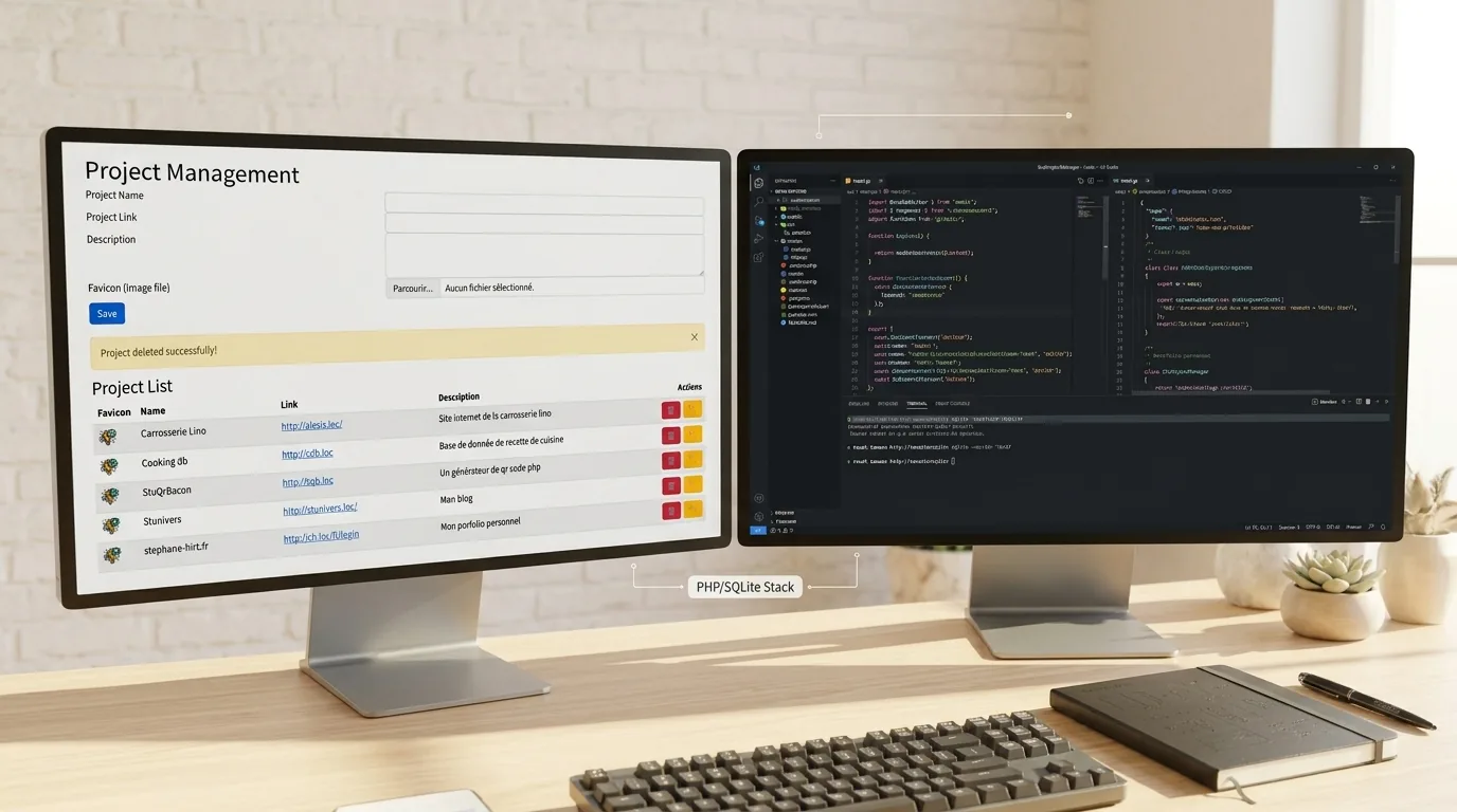 StuProjectManager, un gestionnaire de projets web PHP et SQLite simple